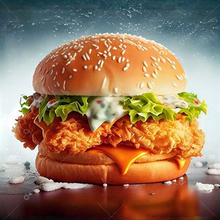 Hambúrguer Crispy Frango Burger