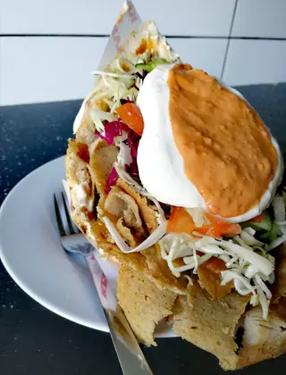 Kebab w bułce XXL