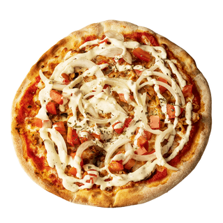 MENU PIZZA DE KEBAB+PATATAS FRITAS CON REFESCO O CERVEZA 