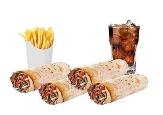 Menú dürum 2 uds. y pita 2 uds.