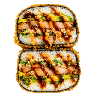 Burger sushi z pieczonym tunczykiem