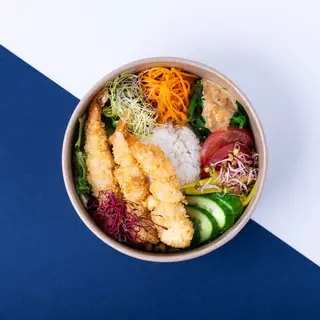 Poke Bowl z Krewetkami i Ryżem