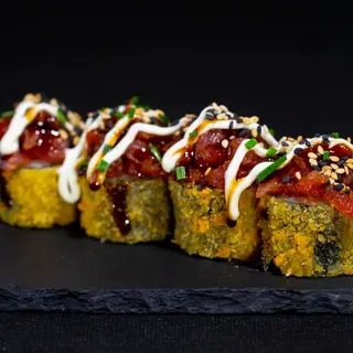 Maki tempurizado atún tartar
