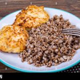 Homemade Pork Cutlets (2 pcs.) with Buckwheat