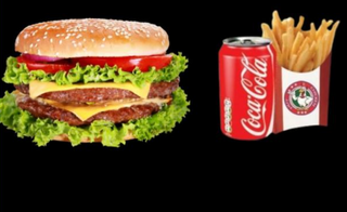 Double cheeseburger menù