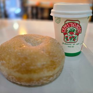 Berlina de crema +cafe mediano 