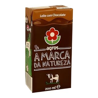 Leite achocolatado Agros 200ml