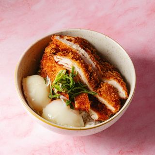 Mini Donburi Huevo y pollo