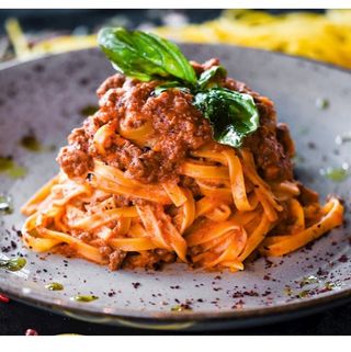 Fettuccine Boloñesa casera