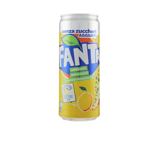 Fanta Lemon Zero Lattina 330 ml