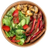 Теплий салат з телятиною