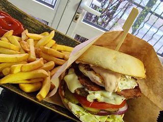 Special Golden Burger style menu