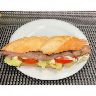 Bocadillo de vacío con bebida