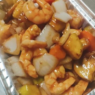 78. Gambas Con Salsa De Ostras