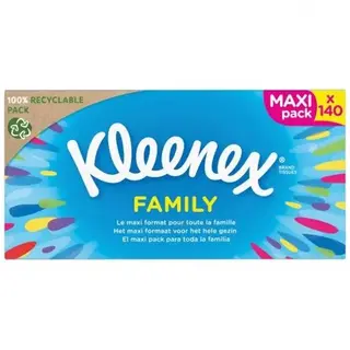 Caja De Pañuelos Family Kleenex 140 Ud.