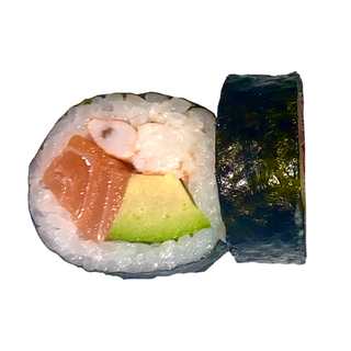 Futomaki Salmão Camarão Abacate (5 peças)