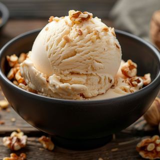 Helado con nueces