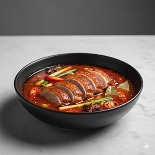 104 - Scodella di fuoco con anatra 干锅老鸭