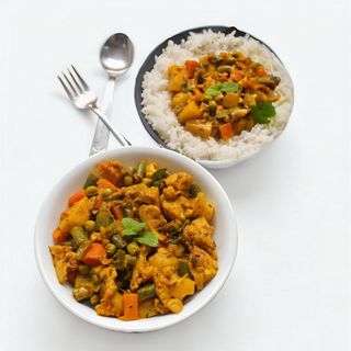 Vegetable Curry With Rice