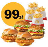 2x WieśMac® + 2x McCrispy Spicy® + 4x Frytki małe