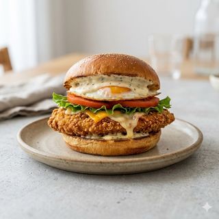 Sándwich De Pollo Empanado