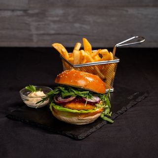 Meniu Burger Vegan (burger+cartofi)