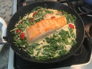 Salmone ai spinaci