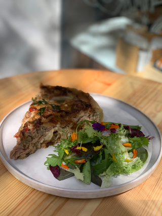 Quiche de Atún con Vegetales asados 