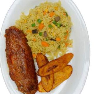 Fried rice + Turkey + Plantain Combo