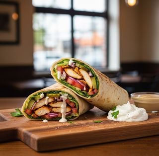 Chicken wrap / chicken shawarma wrap