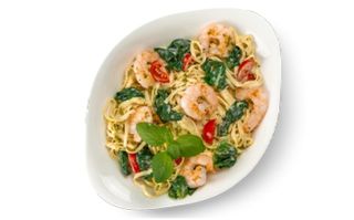 Лінгвіні з креветками та шпинатом L 