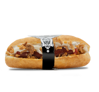 33. Linguiça, cebola crocante e maionese