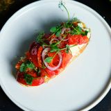 Bruschetta cu ardei copti