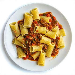 Bigoli di pasta fresca al ragù di pesce persico di lago