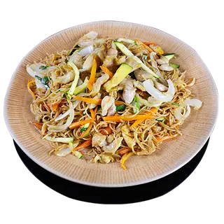 46. Fideos De Arroz Salteados Con Pollo