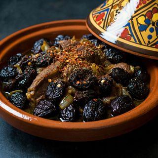 Meat plum tajine