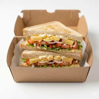 Sándwich Vegetal Con Piña