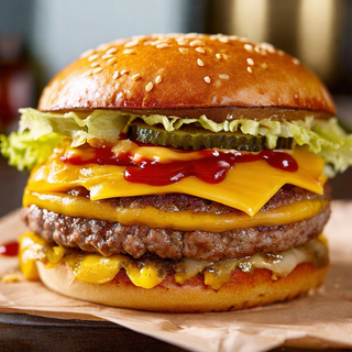 ბურგერი 4 ყველით