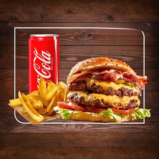 MENU Double smash burger