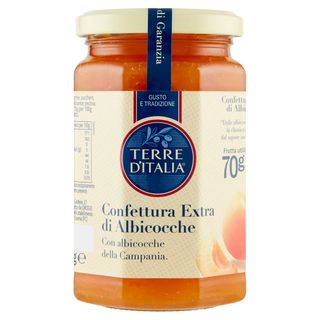 Terre d'Italia Confettura Extra di Albicocche con albicocche della Campania 340 g - 3933