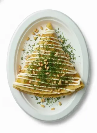 Блин с картофелем и беконом /Clătita cu cartofi și bacon