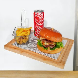 Double burger + Coca Cola 0.33l