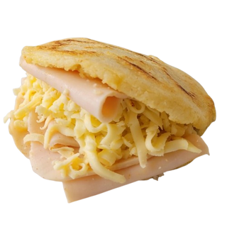 Arepa de jamón y queso (1 ud.)