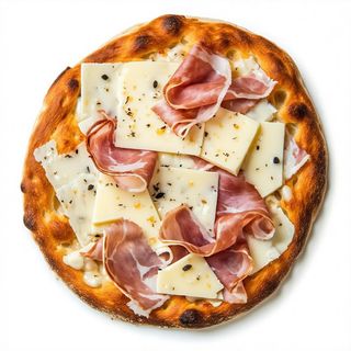 Pizza bianca al cotto