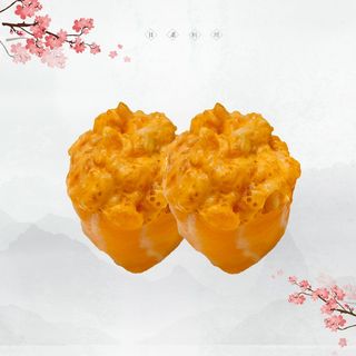 85. Gunkan spicy salmon - 2 pezzi