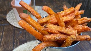 Patate rosse dolci fritte