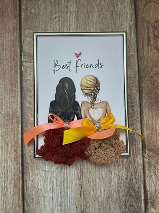 Tablou cu licheni - Best friends