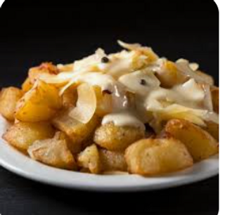 Patatas Bravas Con Salsa Y Queso Gratinado (Medianas)