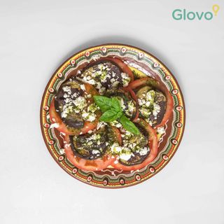 Трицветна салата с патладжан (250г)