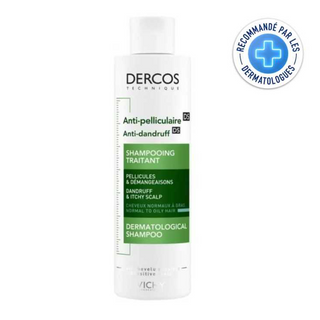 Dercos Shampooing Traitant Antipelliculaire Cheveux Normaux À Gras  200 Ml